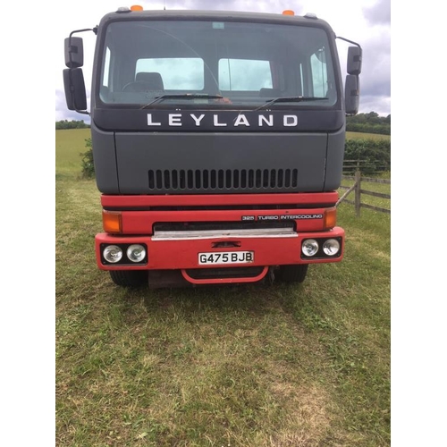 186 - Leyland Road train 20-33 lorry. 1990. 38000KG. With Rolls Royce engine on low load trailer. 325 Turb... 