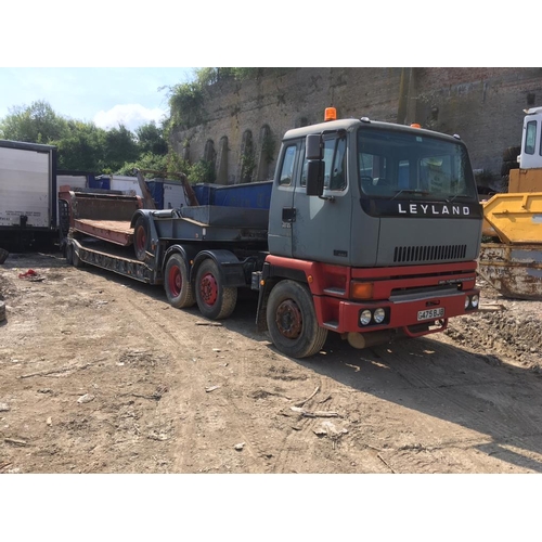 186 - Leyland Road train 20-33 lorry. 1990. 38000KG. With Rolls Royce engine on low load trailer. 325 Turb... 