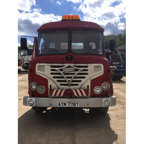 187 - Foden tractor unit with Gardner engine. Runs Reg AYM778T+VAT