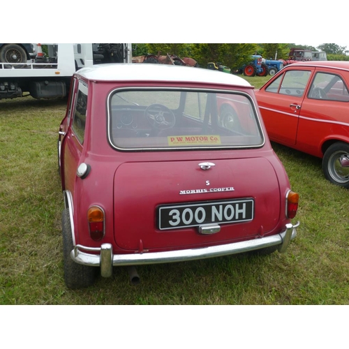 209 - Morris Cooper S MK1. 1964. Original, 1275cc. 66,043 miles. Runs. Registered colour change from Black... 