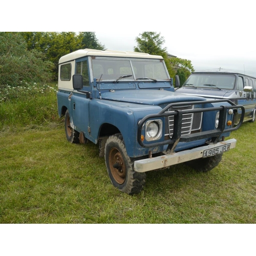 223 - Land Rover Series 2A. Overdrive. 2.3Diesel, hard top. 90,830miles. Runs. Last on road 2014. With key... 