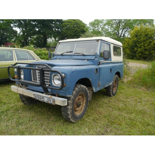 223 - Land Rover Series 2A. Overdrive. 2.3Diesel, hard top. 90,830miles. Runs. Last on road 2014. With key... 