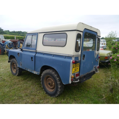 223 - Land Rover Series 2A. Overdrive. 2.3Diesel, hard top. 90,830miles. Runs. Last on road 2014. With key... 