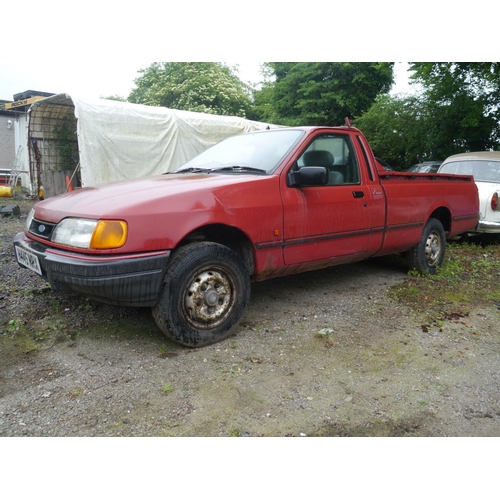 226 - Ford P100 pick up. Runs, petrol. 56488miles. No key. Reg. H445 MRX