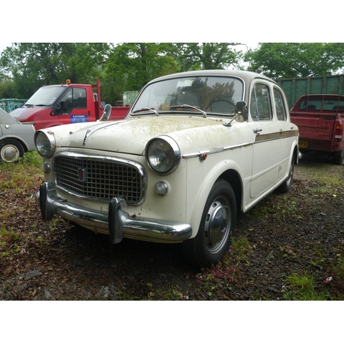 227 - Fiat 1100 4 door saloon. LHD. Runs. With key. Reg 74581K. No docs. Unable to perform data check.