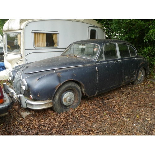 229 - Jaguar Mk2 4 door. Barn find. Dr owner. Manual. Reg. PPK 502E