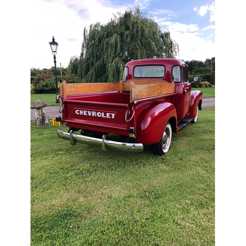 197 - Chevrolet 3100 stepside pick up. 1949. Fully restored. Imported on 21/8/06. Runs. Tax and MOT exempt... 