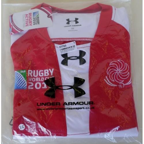 138 - Official 2015 Rugby World Cup Georgia away shirt unsigned