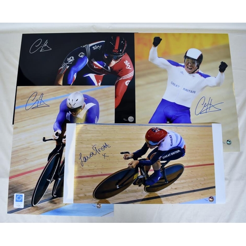 88 - Collection of signed Limited Edition photographs of Chris Hoy and Laura Trott