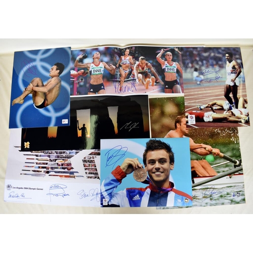 89 - Signed photographs of Tom Daley, Daley Thompson, Jessica Ennis, Michael Johnson, some Limited Editio... 