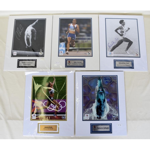 99 - Collection of signed Limited Edition framed photographs. Nadia Comaneci, Jessica Ennis, Kelly Holmes... 