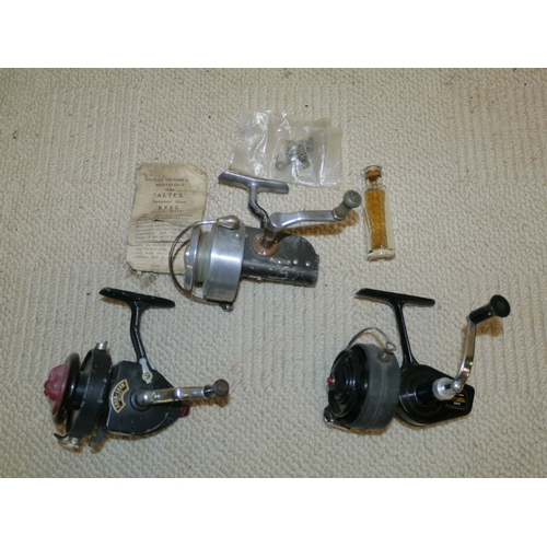 373 - 3 Fishing reels, “The Altex” No.2 mark V, Amon-Shaw no.300 and Mitchell 324.