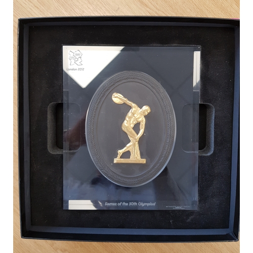 386 - London 2012 Olympiad plaque made by Wedgwood. Limited edition of 200