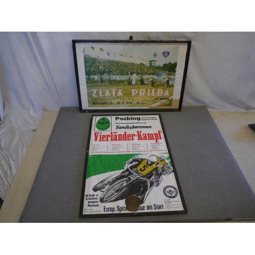 124 - Czech speedway poster 1979- 22x32