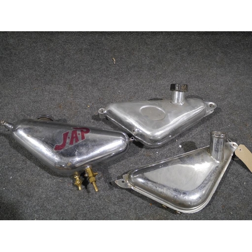 327 - 3 Speedway fuel tanks including JAP and Hagon