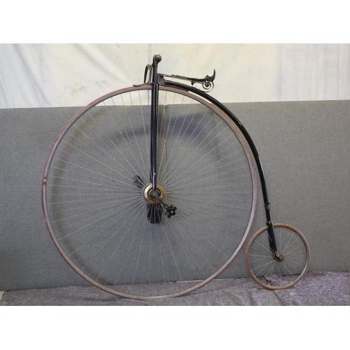 421 - Beeston Humber Ordinary High Penny Farthing. Restored, with King Of The Road headlamp. Original spru... 