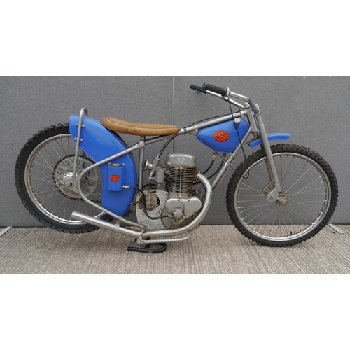 432 - ESO S45 speedway bike. 1956. With leading link forks. DT5 Model that housed The Eso S45 motor, a 500... 