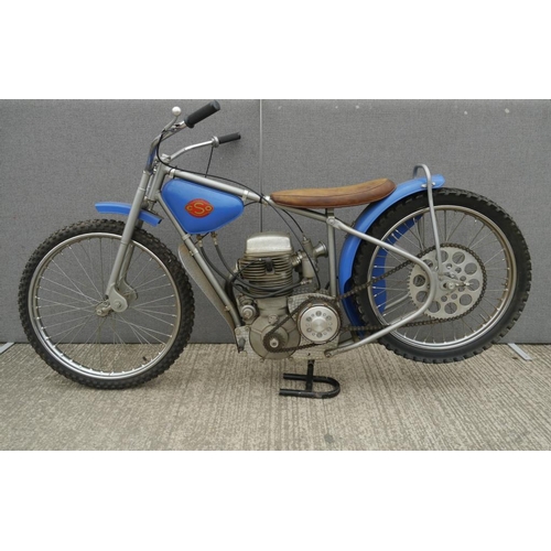 432 - ESO S45 speedway bike. 1956. With leading link forks. DT5 Model that housed The Eso S45 motor, a 500... 