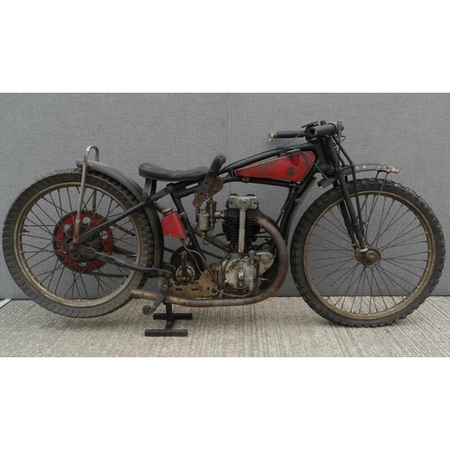 441 - Rudge Whitworth twinport speedway bike. 1930. In unrestored oily rag condition. Engine No.1930. The ... 