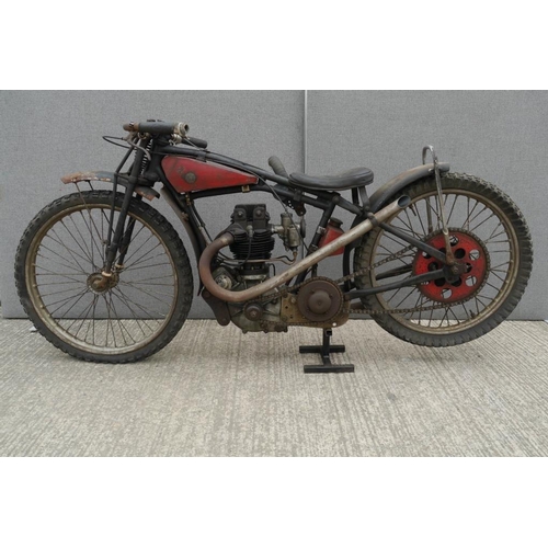 441 - Rudge Whitworth twinport speedway bike. 1930. In unrestored oily rag condition. Engine No.1930. The ... 