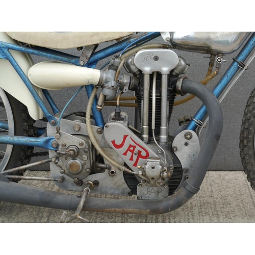 449 - Believed Hagon No.314 grasstrack bike with JAP engine. Engine No. JOS/U77946/4