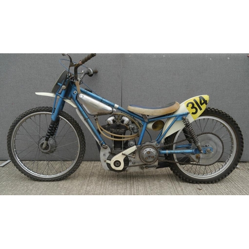 449 - Believed Hagon No.314 grasstrack bike with JAP engine. Engine No. JOS/U77946/4