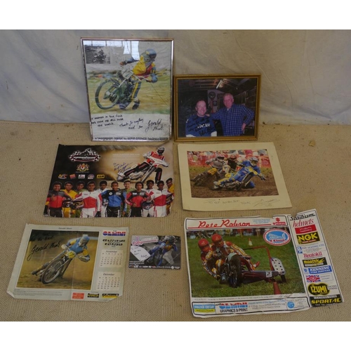 45 - Signed posters by Ivan Mauger, Gerald Short and Adam Ellis