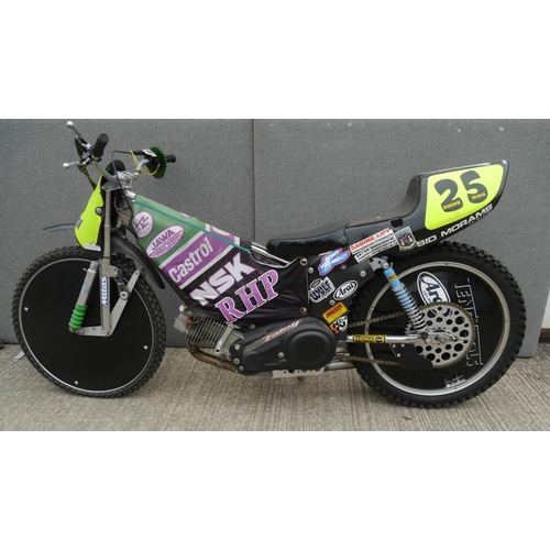 451 - Zierk No.25 prepared JAWA speedway/longtrack bike. Ex Simon Wigg. 5 Time World Champion. Used in 199... 