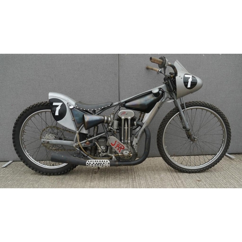 454 - Hofmeister No.7 mono shark longtrack bike. 1957. Jo Seidl was three time longtrack champion. Jo Hofm... 