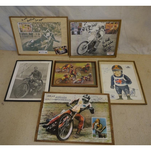 46 - Egon Muller, Ivan Mauger, Peter Collins and Lew Coffin photos and posters