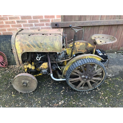 460 - Garden tractor beleived to be Austin mini engine, made by Noel Clark