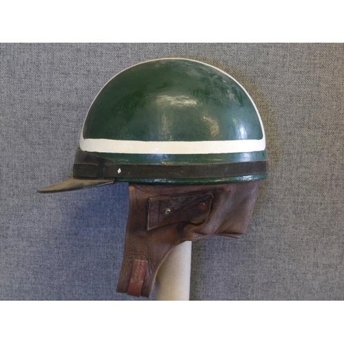 480 - Green and white ACU Pattern Cromwells headgear helmet. Size 7 1/4