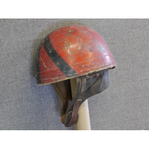 484 - Red and black Cromwell Headwear helmet