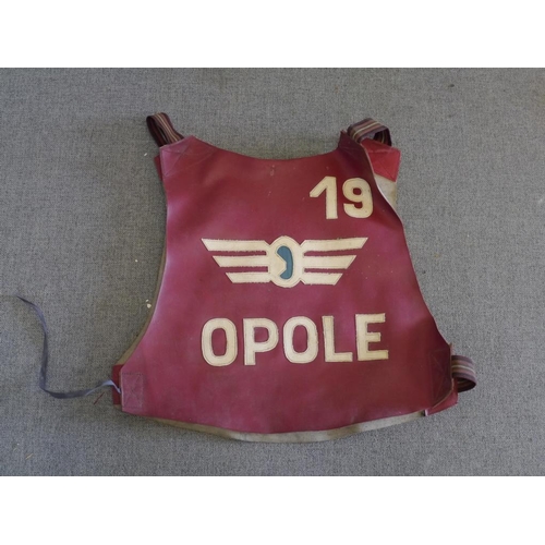 496 - Speedway racing jacket- Opole 1960's. No 19