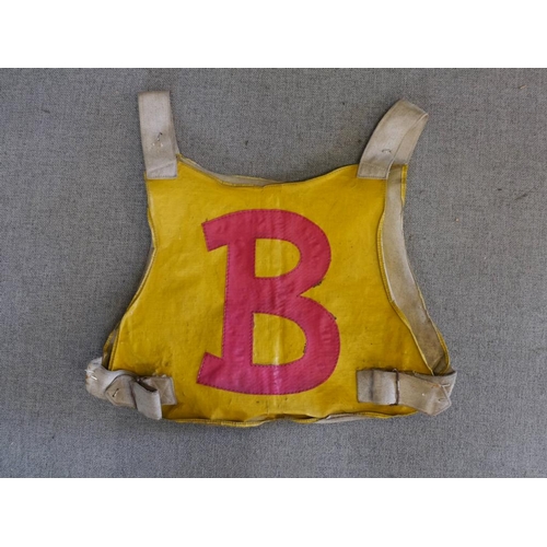 517 - Speedway racing jacket- Yellow with red B