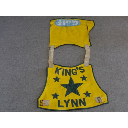 523 - Speedway racing jacket- Kings Lynn yellow and green