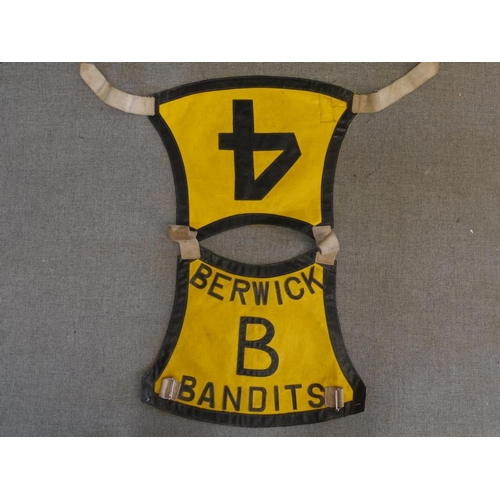 534 - Speedway racing jacket- Berwick Bandits yellow and black No.4