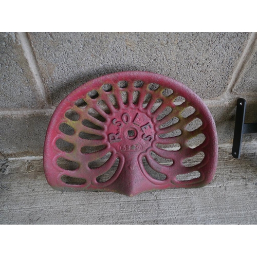 661 - Cast iron seat- R.Soles. A/F