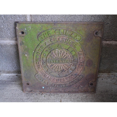 664 - Cast iron tank cover- The Climax. A/F