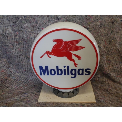 671 - Double sided Mobiloil glass globe