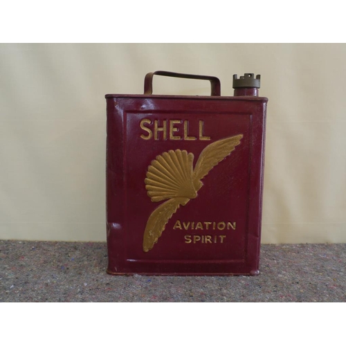 684 - 2 Gallon fuel can- Shell Aviation spirit