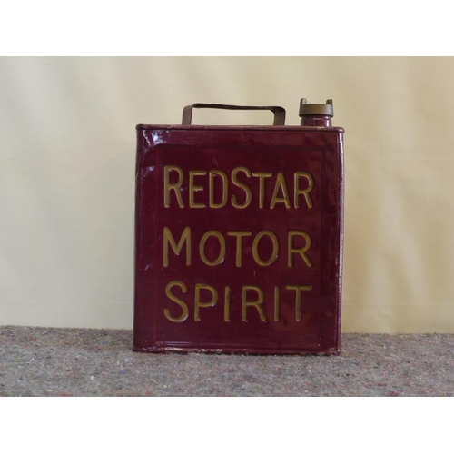 712 - 2 Gallon fuel can- Redstar motor spirit