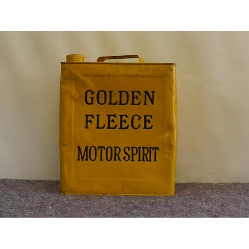 716 - 2 Gallon fuel can- Golden Fleece motor spirit