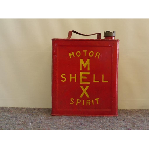 717 - 2 Gallon fuel can- Motor Shell Mex spirit