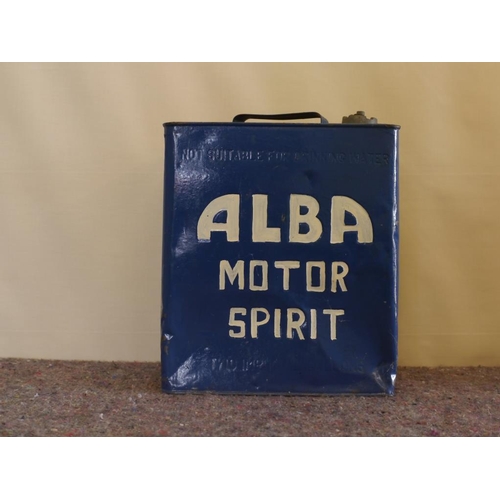 718 - 2 Gallon fuel can- Alba motor spirit