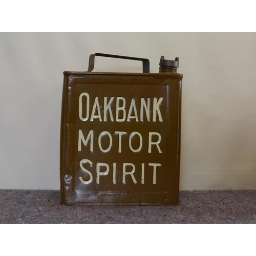 736 - 2 Gallon fuel can- Oakbank motor spirit