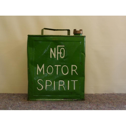 741 - 2 Gallon fuel can- NFO motor spirit A/F