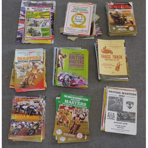 76 - Grasstrack and speedway masters programmes, mostly modern