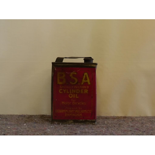 799 - BSA Specially prepared cylinder oil can for motorcycles