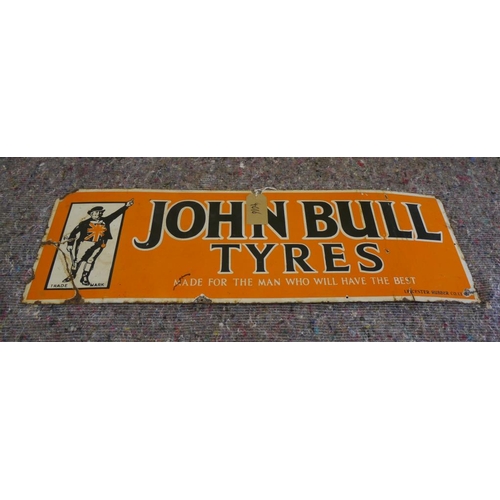 825 - John Bull Tyres enamel sign 12x36